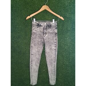 Studio F Colombia Taylor High Waisted Skinny Jeans Women’s Size 2 Grey Acid Wash